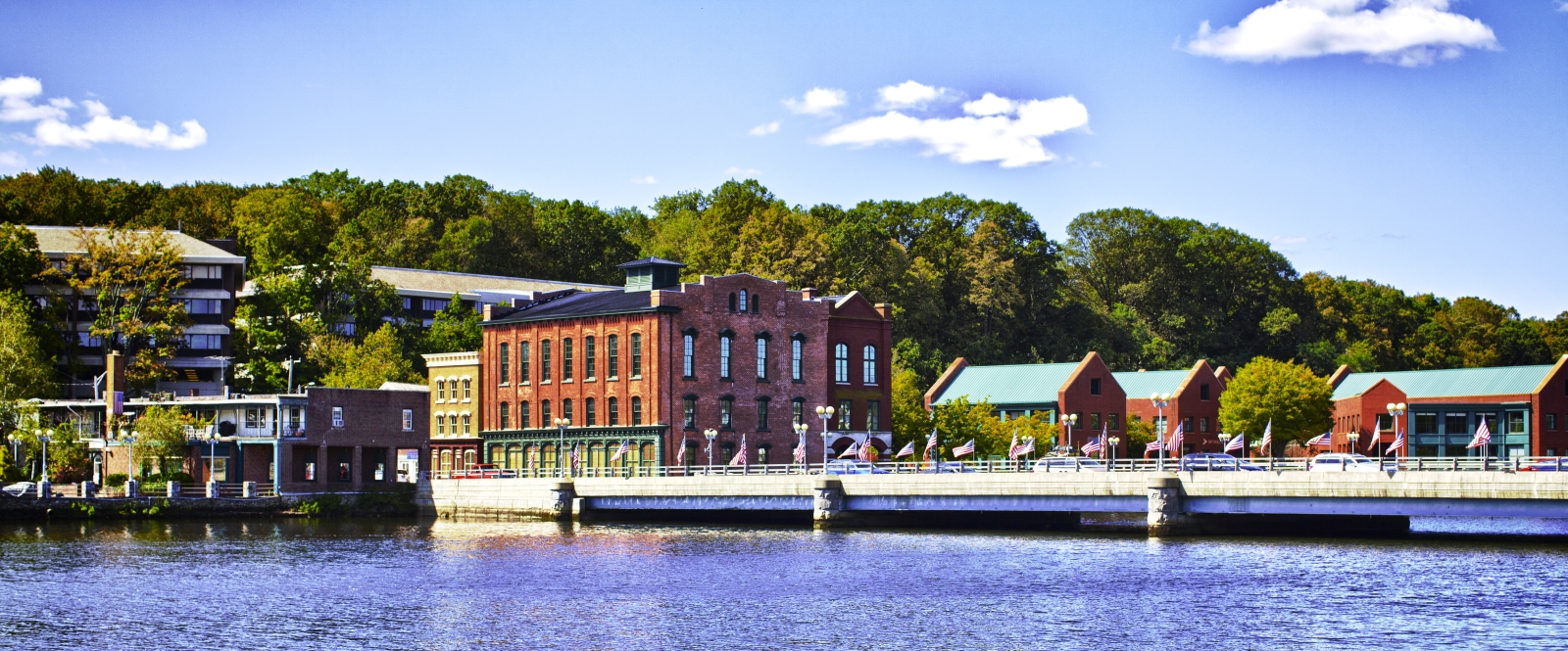 Downtown Westport along the Saugatuck River
